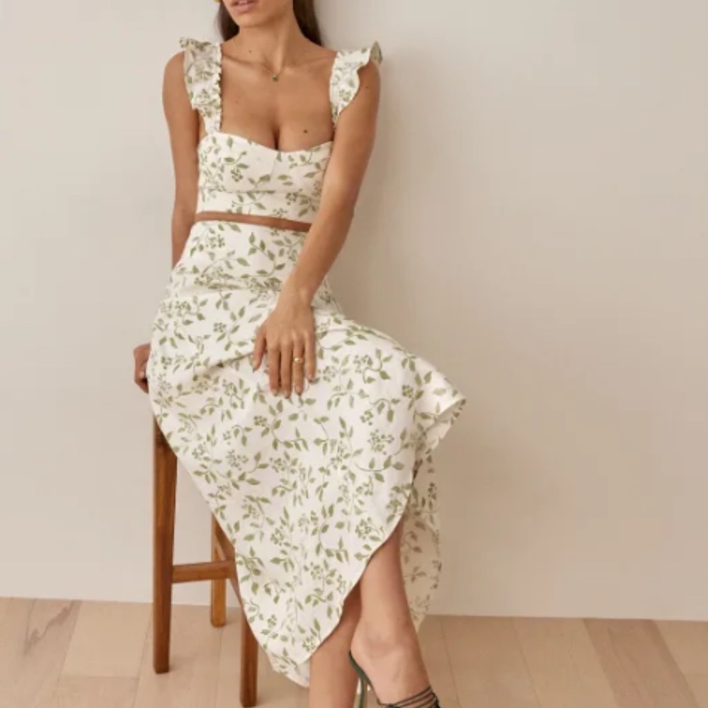 REFORMATION Junie Linen Two Piece